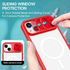 For iPhone 14 Plus Clear Acrylic + PC + TPU MagSafe Lens Sliding Cover Full Coverage Phone Case(The Chinese Red) - 3