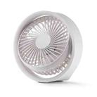 N601 180 Degree Rotating Type-C Desktop Fan with LED Ambience Light(White) - 1