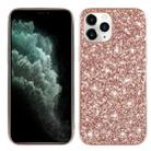 For iPhone 12 / 12 Pro Glitter Powder Shockproof TPU Protective Case(Rose Gold) - 1
