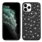 For iPhone 12 / 12 Pro Glitter Powder Shockproof TPU Protective Case(Black) - 1