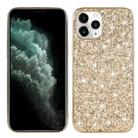 For iPhone 12 mini Glitter Powder Shockproof TPU Protective Case(Gold) - 1