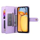 For Redmi 13C 5G / 4G / Xiaomi Poco C65 Nine Card-slot Zipper Wallet Bag Leather Phone Case(Purple) - 3