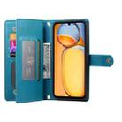 For Redmi 13C 5G / 4G / Xiaomi Poco C65 Nine Card-slot Zipper Wallet Bag Leather Phone Case(Blue) - 3