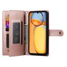 For Redmi 13R / Xiaomi Poco M6 Nine Card-slot Zipper Wallet Bag Leather Phone Case(Pink) - 3