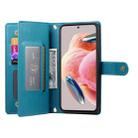 For Redmi Note 12 4G / Note 12R Pro Nine Card-slot Zipper Wallet Bag Leather Phone Case(Blue) - 3