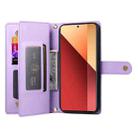 For Redmi Note 13 Pro 4G / Xiaomi Poco M6 Pro Nine Card-slot Zipper Wallet Bag Leather Phone Case(Purple) - 3