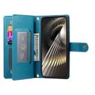 For Redmi Turbo 3 Nine Card-slot Zipper Wallet Bag Leather Phone Case(Blue) - 3