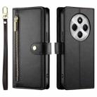 For Redmi 14C 4G Nine Card-slot Zipper Wallet Bag Leather Phone Case(Black) - 2