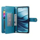 For Redmi Note 14 4G 163.25mm Global Nine Card-slot Zipper Wallet Bag Leather Phone Case(Blue) - 3
