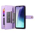 For Redmi A5 4G 171.7mm / Xiaomi Poco C71 Nine Card-slot Zipper Wallet Bag Leather Phone Case(Purple) - 3