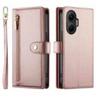 For Redmi Turbo 4 Pro / Xiaomi Poco F7 Nine Card-slot Zipper Wallet Bag Leather Phone Case(Pink) - 2