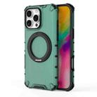 For iPhone 16 Pro Max Grating 360 Degree Rotating Holder Shockproof Phone Case(Green) - 3