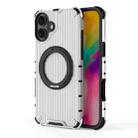 For iPhone 16 Plus Grating 360 Degree Rotating Holder Shockproof Phone Case(Transparent) - 3