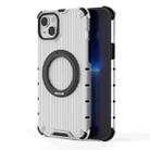 For iPhone 14 Plus Grating 360 Degree Rotating Holder Shockproof Phone Case(Transparent) - 3