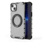 For iPhone 14 Plus Grating 360 Degree Rotating Holder Shockproof Phone Case(Black) - 3