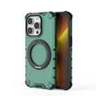 For iPhone 14 Pro Grating 360 Degree Rotating Holder Shockproof Phone Case(Green) - 3