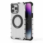 For iPhone 14 Pro Max Grating 360 Degree Rotating Holder Shockproof Phone Case(Transparent) - 3