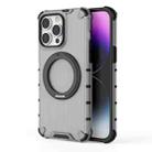 For iPhone 14 Pro Max Grating 360 Degree Rotating Holder Shockproof Phone Case(Black) - 3