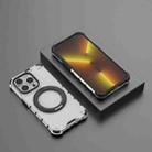 For iPhone 13 Pro Max Grating 360 Degree Rotating Holder Shockproof Phone Case(Transparent) - 2