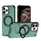 For iPhone 11 Pro Max Grating 360 Degree Rotating Holder Shockproof Phone Case(Green) - 1