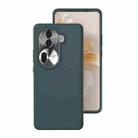 For OPPO Reno11 / Reno11 Pro Global All-inclusive Liquid Silicone Phone Case(Dark Green) - 1