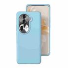 For OPPO Reno11 / Reno11 Pro Global All-inclusive Liquid Silicone Phone Case(Glacier Blue) - 1