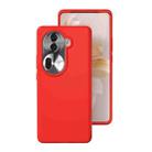 For OPPO Reno11 / Reno11 Pro Global All-inclusive Liquid Silicone Phone Case(Red) - 1