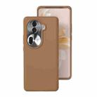 For OPPO Reno11 / Reno11 Pro Global All-inclusive Liquid Silicone Phone Case(Khaki) - 1