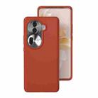 For OPPO Reno11 / Reno11 Pro Global All-inclusive Liquid Silicone Phone Case(Caramel Brown) - 1