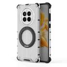 For Huawei Mate 50 Grating 360 Degree Rotating Holder Shockproof Phone Case(Transparent) - 3