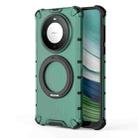 For Huawei Mate 60 Grating 360 Degree Rotating Holder Shockproof Phone Case(Green) - 3