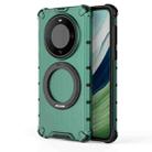 For Huawei Mate 60 Pro / Mate 60 Pro+ Grating 360 Degree Rotating Holder Shockproof Phone Case(Green) - 3