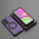 For Samsung Galaxy A25 5G Grating 360 Degree Rotating Holder Shockproof Phone Case(Purple) - 2