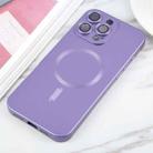 For iPhone 16 Pro Max Liquid TPU Silicone Solid Color MagSafe Phone Case(Purple) - 2