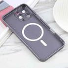 For iPhone 16 Pro Max Liquid TPU Silicone Solid Color MagSafe Phone Case(Grey) - 3