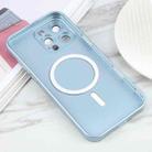 For iPhone 16 Pro Liquid TPU Silicone Solid Color MagSafe Phone Case(Blue) - 3