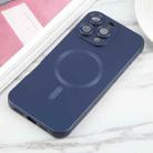 For iPhone 16 Pro Liquid TPU Silicone Solid Color MagSafe Phone Case(Dark Blue) - 2