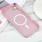 For iPhone 16 Plus Liquid TPU Silicone Solid Color MagSafe Phone Case(Rose Gold) - 3