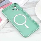 For iPhone 16 Plus Liquid TPU Silicone Solid Color MagSafe Phone Case(Green) - 3