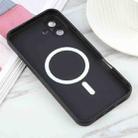 For iPhone 16 Liquid TPU Silicone Solid Color MagSafe Phone Case(Black) - 3