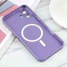 For iPhone 16 Liquid TPU Silicone Solid Color MagSafe Phone Case(Purple) - 3