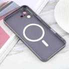 For iPhone 16 Liquid TPU Silicone Solid Color MagSafe Phone Case(Grey) - 3