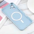 For iPhone 16 Liquid TPU Silicone Solid Color MagSafe Phone Case(Blue) - 3