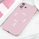 For iPhone 16 Liquid TPU Silicone Solid Color MagSafe Phone Case(Rose Gold) - 2