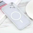 For iPhone 16 Liquid TPU Silicone Solid Color MagSafe Phone Case(Silver) - 3