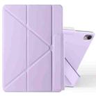 For Huawei MatePad Air 11.5 2023 Fixed Buckle Magnetic Deformation Leather Tablet Case(Purple) - 1