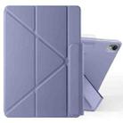 For Huawei MatePad Air 11.5 2023 Fixed Buckle Magnetic Deformation Leather Tablet Case(Lavender Purple) - 1