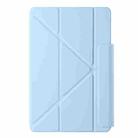 For Huawei MatePad 11 2021 Fixed Buckle Magnetic Deformation Leather Tablet Case(Ice Blue) - 2