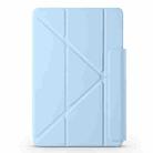 For Huawei MatePad Pro 13.2 2023 Fixed Buckle Magnetic Deformation Leather Tablet Case(Ice Blue) - 2