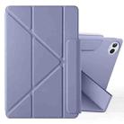 For Huawei MatePad Pro 13.2 2023 Fixed Buckle Magnetic Deformation Leather Tablet Case(Lavender Purple) - 1